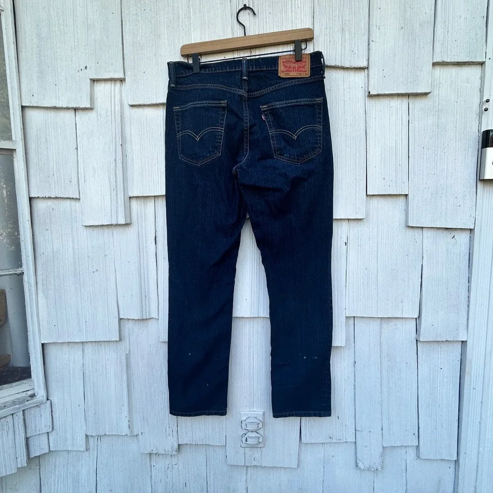 Levi's 541 Jeans Mens W32 L32 Dark Wash Denim Comfort Fit‎ Straight Leg